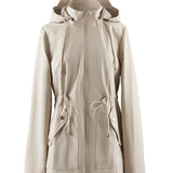 Olijfgroene Outdoor Jas met Capuchon