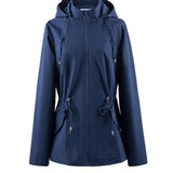 Olijfgroene Outdoor Jas met Capuchon