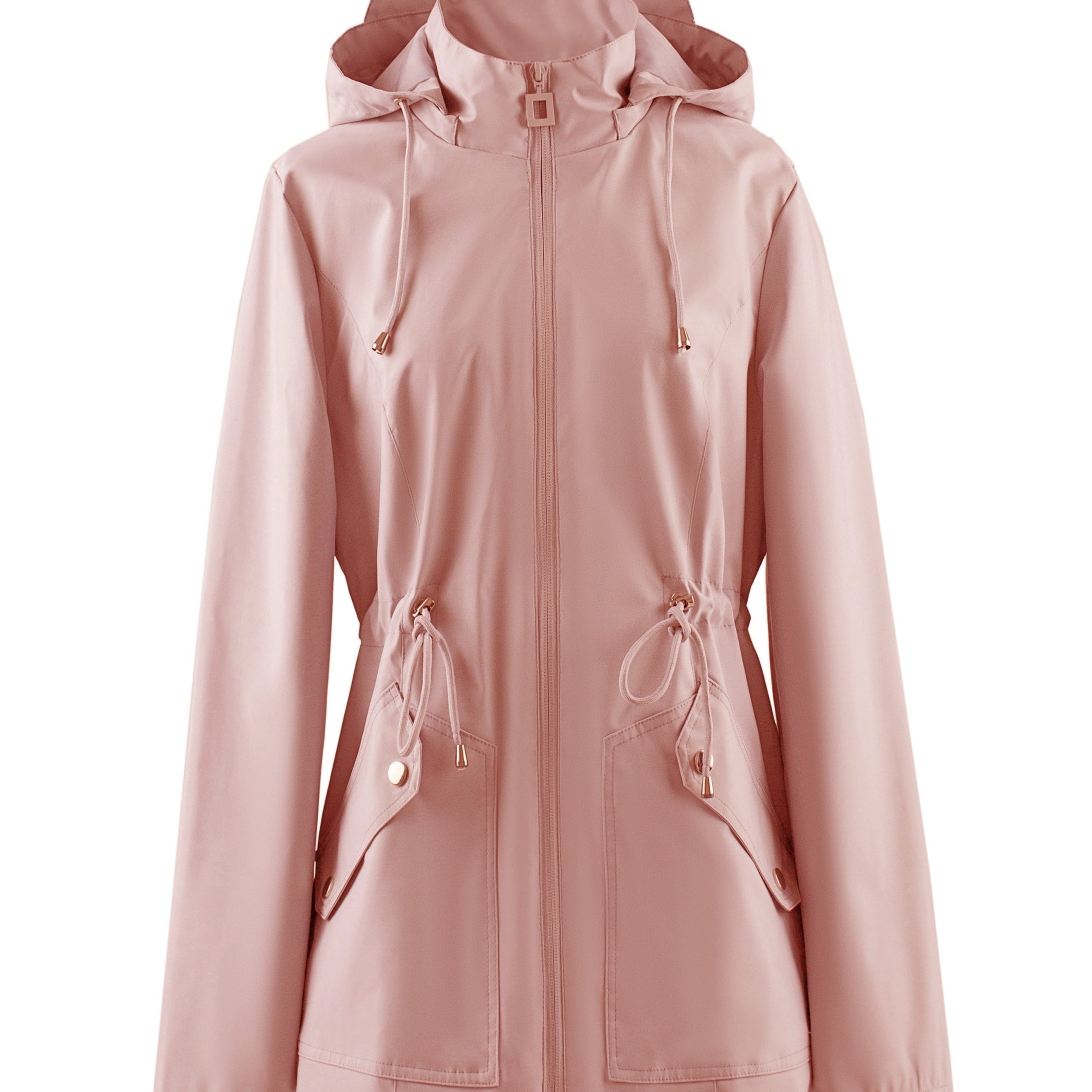 Olijfgroene Outdoor Jas met Capuchon