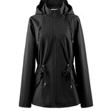 Olijfgroene Outdoor Jas met Capuchon