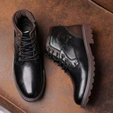 Leren Veterboots voor Heren