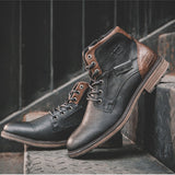 Leren Veterboots voor Heren