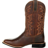 Leren Cowboy Boots met Borduurwerk en Hoge Schacht