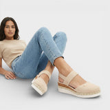 Dames Espadrille Sandalen met Gesloten Neus