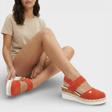 Dames Espadrille Sandalen met Gesloten Neus