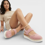 Dames Espadrille Sandalen met Gesloten Neus