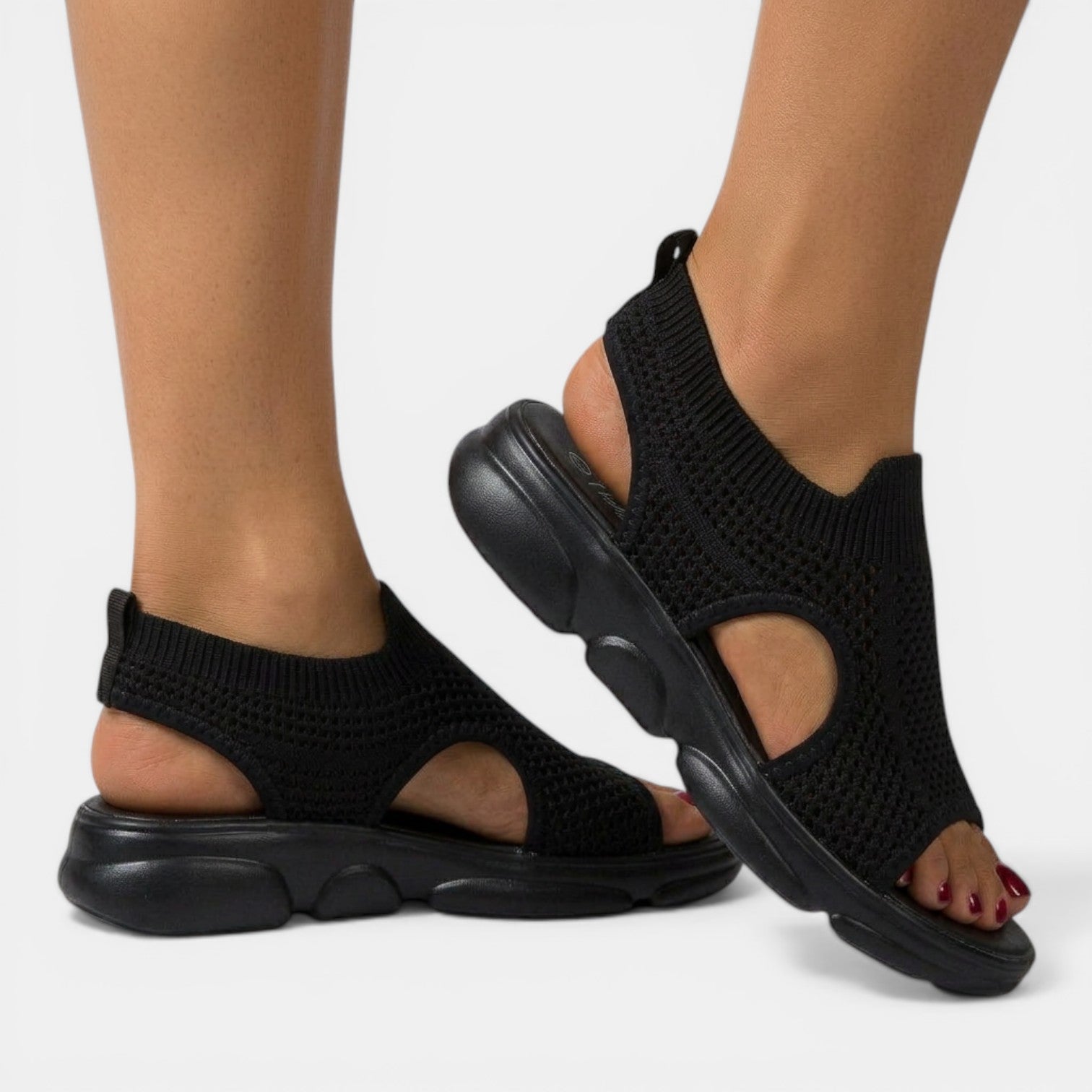 Dames Mesh Sandalen met Open Neus
