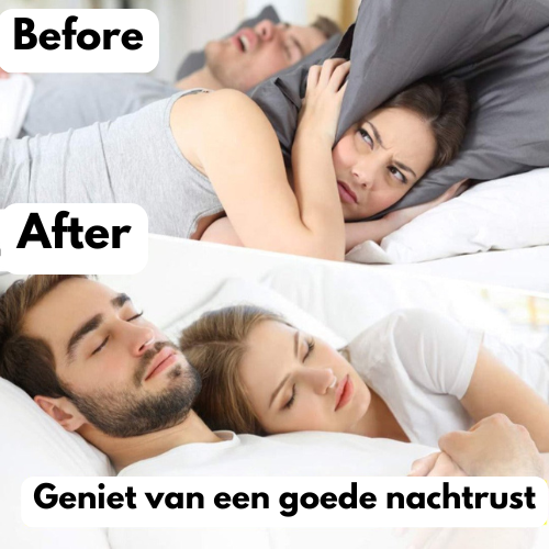 Snurk Stopper – Transparante anti-snurk neusclip in opbergdoosje, ontworpen voor comfortabel gebruik tijdens de nacht om snurken te verminderen.