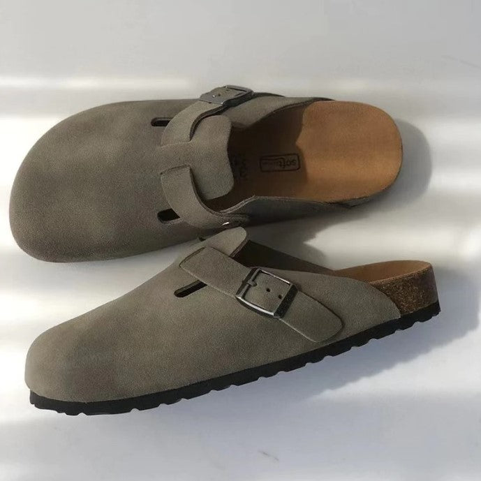 Livia leren Boston-sandalen voor dames – stijlvolle en comfortabele sandalen van hoogwaardig leer, perfecte pasvorm voor dagelijks gebruik en zomerse outfits.