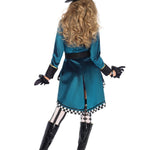 Halloween mini jurk – magiër/heks kostuum voor dames, comfortabele pasvorm met mysterieus en speels ontwerp, perfect voor Halloween en verkleedfeesten.