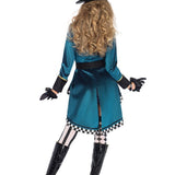 Halloween mini jurk – magiër/heks kostuum voor dames, comfortabele pasvorm met mysterieus en speels ontwerp, perfect voor Halloween en verkleedfeesten.
