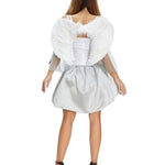 Halloween mini jurk – gevleugelde donkere engel kostuum voor dames, comfortabele pasvorm met mysterieus en elegant ontwerp, perfect voor Halloween en verkleedfeesten.