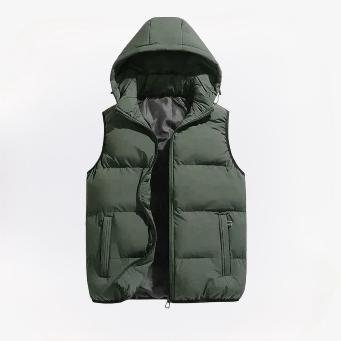 Haris heren bodywarmer met capuchon – lichtgewicht, waterafstotend en comfortabele pasvorm voor stijlvolle bescherming tegen wind en kou.