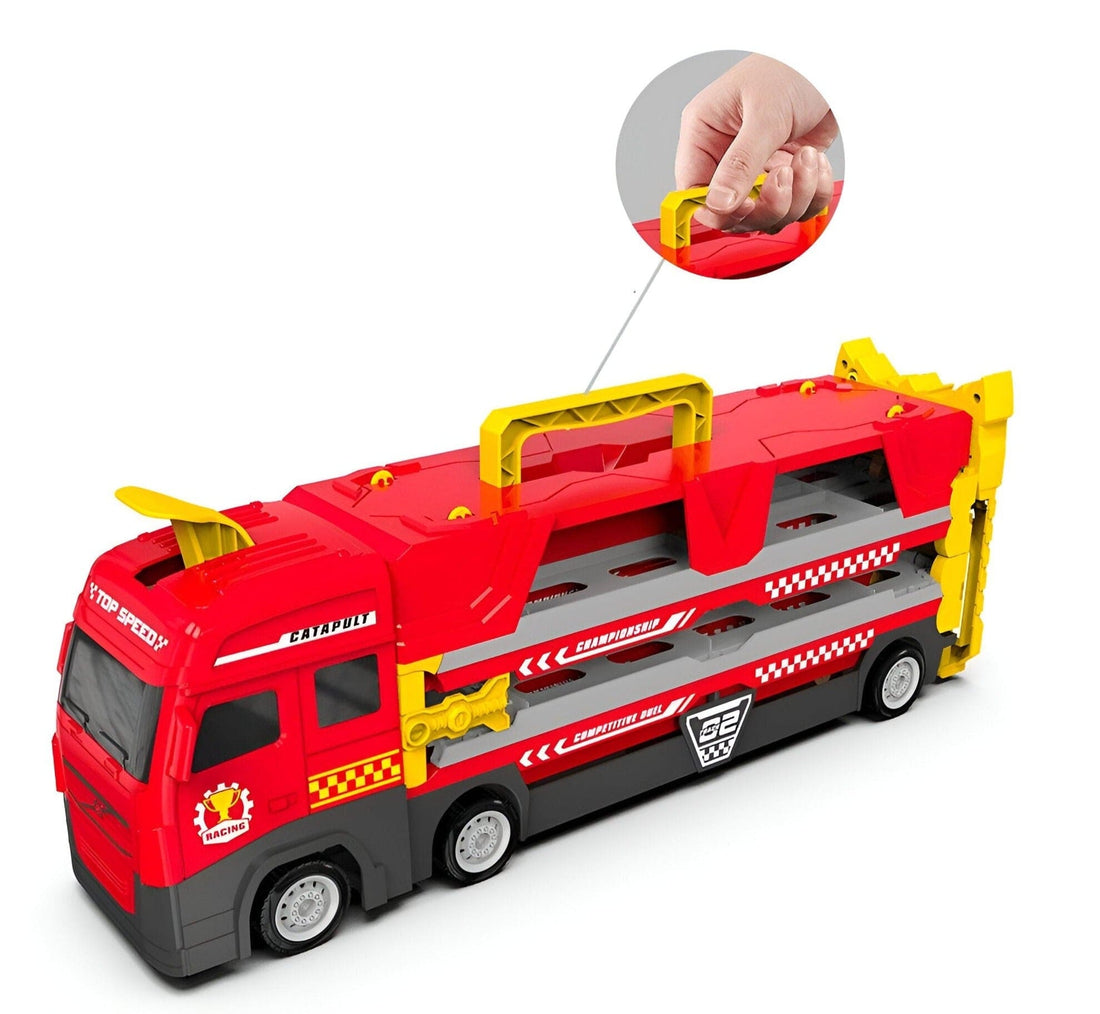 TurboTruck – Uitlaat Racebaan speelgoedset met stoere trucks, snelle bochten en uitdagend raceparcours voor kinderen.