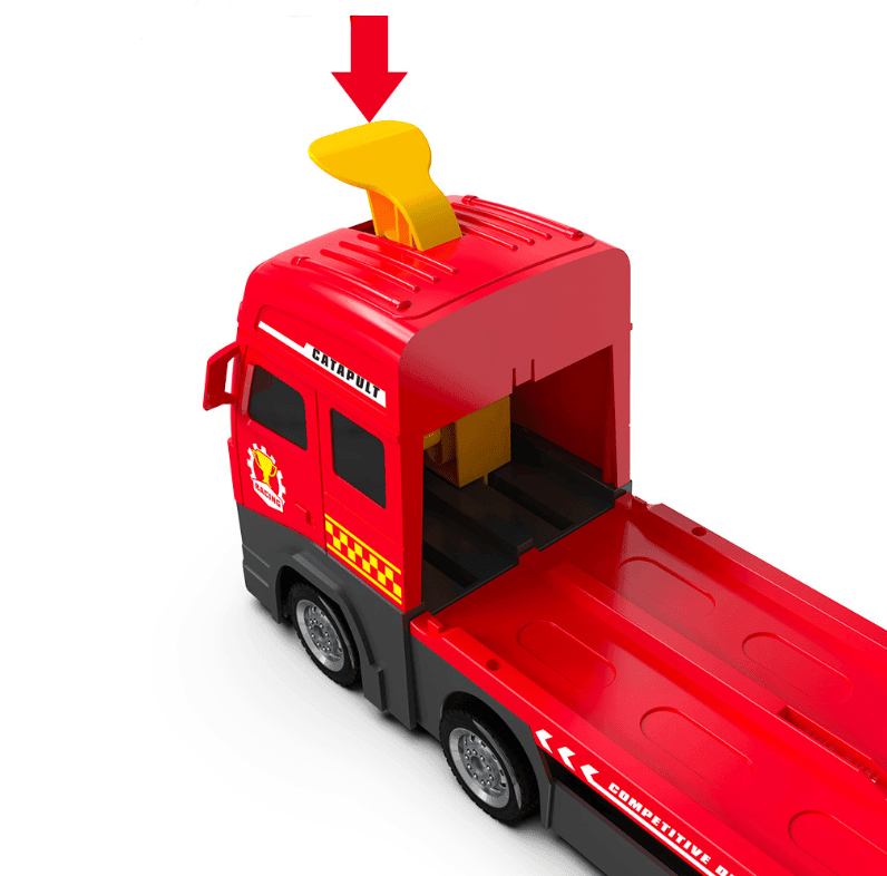 TurboTruck – Uitlaat Racebaan speelgoedset met stoere trucks, snelle bochten en uitdagend raceparcours voor kinderen.