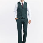Heren slim fit set – stijlvol gilet en bijpassende broek, moderne pasvorm en hoogwaardige stof voor zakelijke en formele gelegenheden.