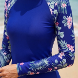 Dames Zwemset met Lange Mouwen en Short