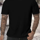 Heren Basic T Shirt Met Comfort Fit En Minimalistisch Design
