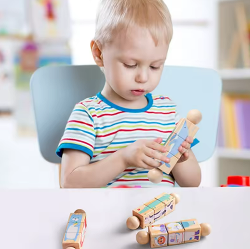 TinyTwist draai & leer puzzel voor kleuters – kleurrijk en duurzaam speelgoed dat logisch denken, fijne motoriek en probleemoplossend vermogen stimuleert.