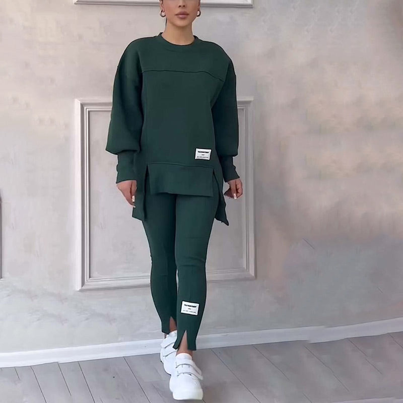 Tweedelige Lounge Set met Oversized Sweatshirt en Legging