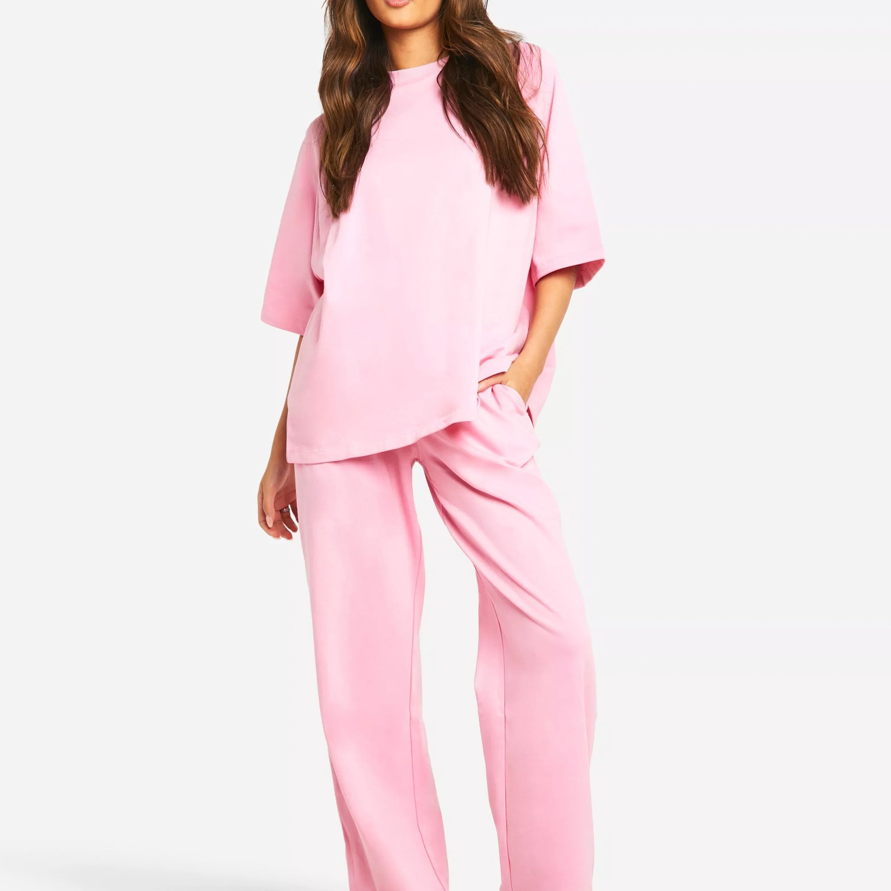 Tweedelige Set met Oversized Top en Wijde Broek