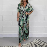 Tropische Print Jumpsuit voor Dames