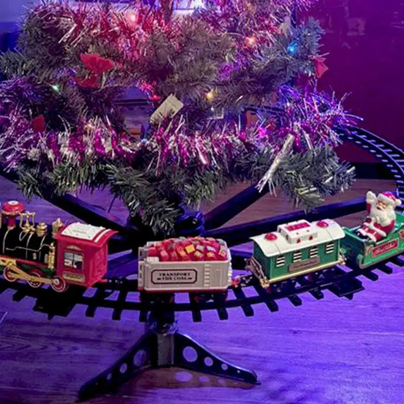 SantaTrain kinder kersttrein – kleurrijk en duurzaam speelgoed, stimuleert creatief spel en brengt feestelijke kerstsfeer in huis.