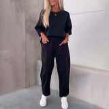 Tweedelige Set met Oversized Top en Enkelbroek