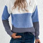 Trendy gebreide damestrui – model 'Evora' in een stijlvol patroon, ideaal voor herfst en winter.