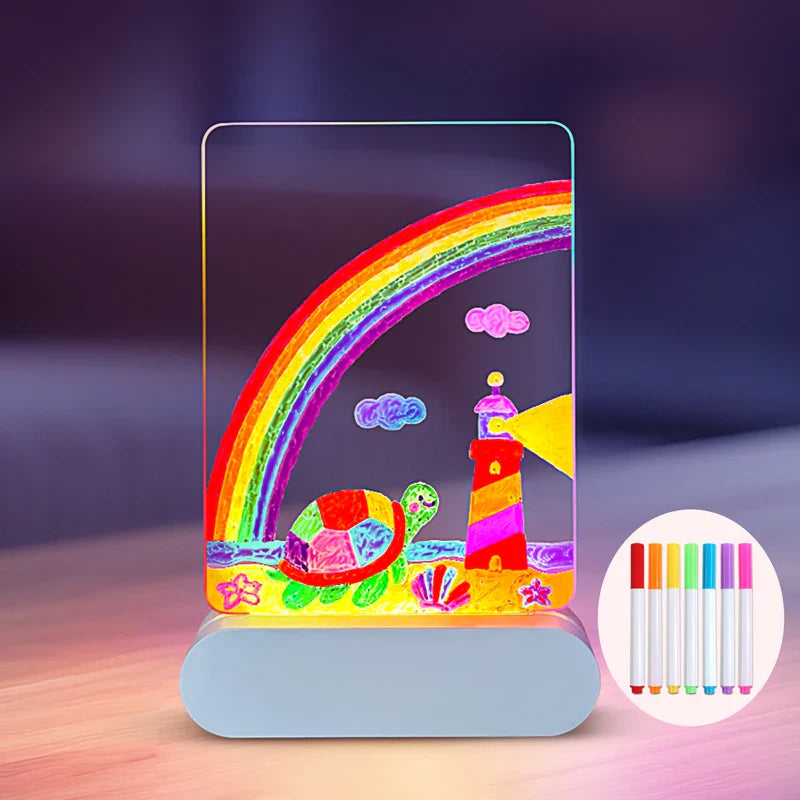 MagicSketch Montessori LED tekenbord – educatief speelgoed, herbruikbaar en stimuleert creativiteit, tekenen en fijne motoriek bij kinderen.