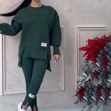 Tweedelige Lounge Set met Oversized Sweatshirt en Legging