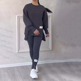Tweedelige Lounge Set met Oversized Sweatshirt en Legging