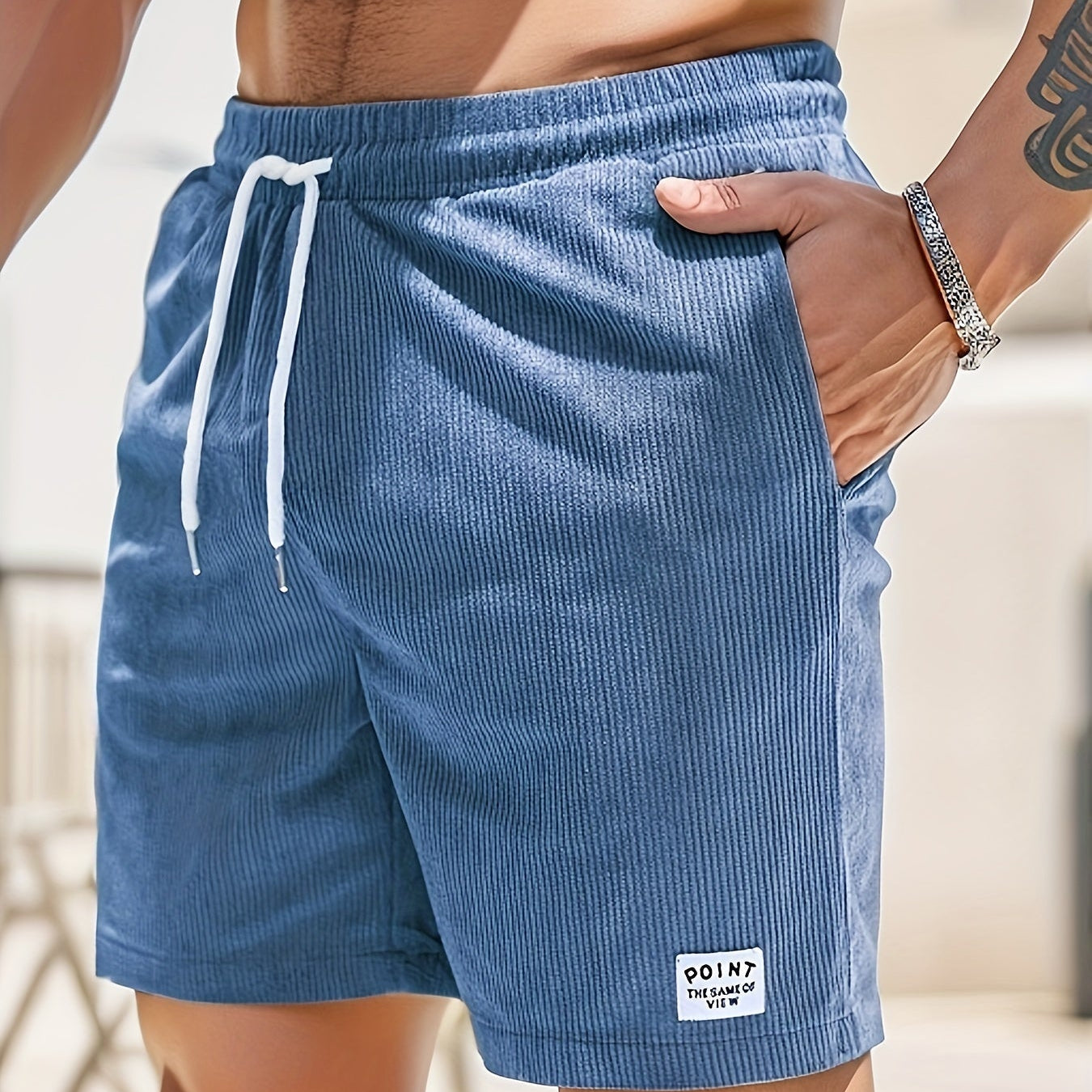 Zachte ribfluwelen korte broek, ademend en stijlvol