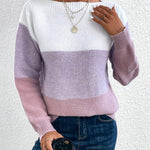 Trendy gebreide damestrui – model 'Evora' in een stijlvol patroon, ideaal voor herfst en winter.