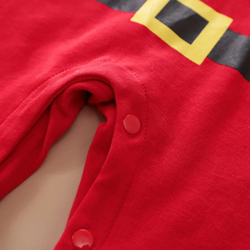 LittleSanta zacht baby kerstpakje – comfortabele, warme stof en schattig ontwerp voor feestelijke kerstmomenten.