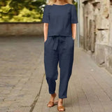 Tweedelige Set met Top en Enkelbroek