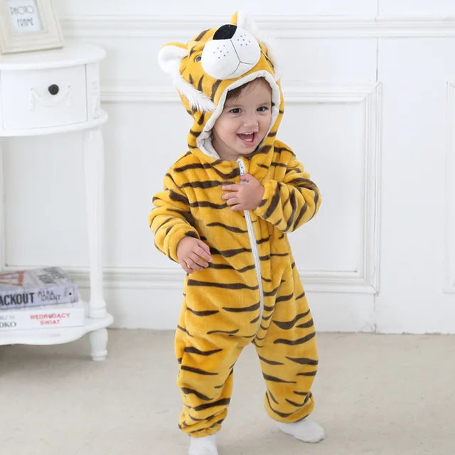 Little Paws baby onesies met schattige dierenthema’s – zachte, comfortabele stof en perfecte pasvorm voor dagelijks gebruik en knuffelmomenten.