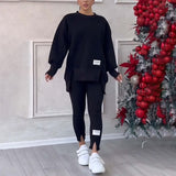 Tweedelige Lounge Set met Oversized Sweatshirt en Legging