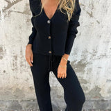 Gebreide Tweedelige Set met Vest en Broek
