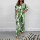 Tropische Print Jumpsuit voor Dames