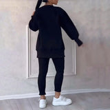Tweedelige Lounge Set met Oversized Sweatshirt en Legging