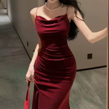 Elegante Fluwelen Maxi Jurk