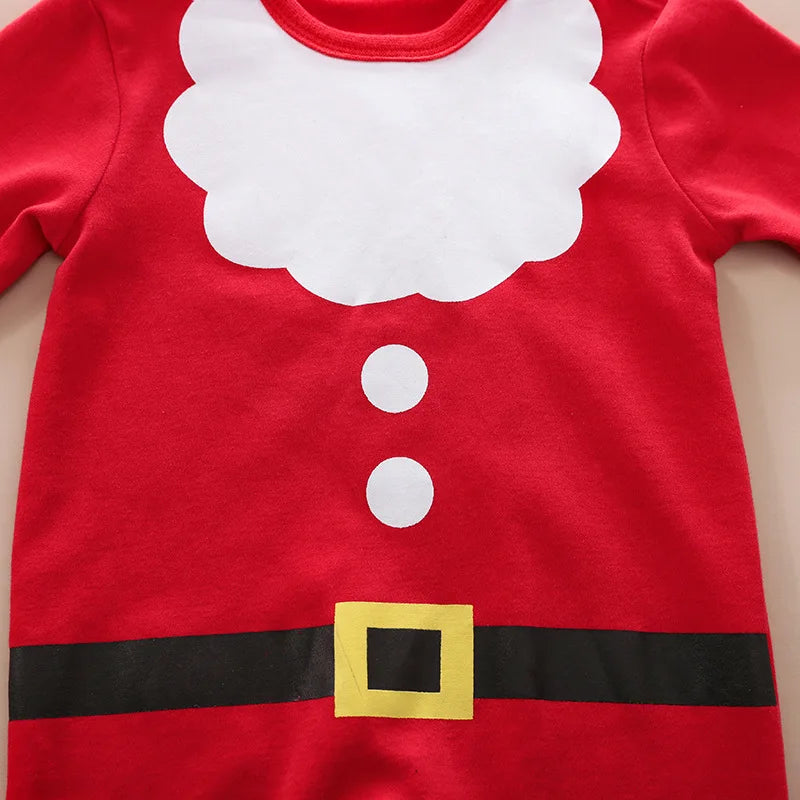 LittleSanta zacht baby kerstpakje – comfortabele, warme stof en schattig ontwerp voor feestelijke kerstmomenten.