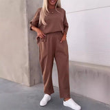 Tweedelige Set met Oversized Top en Enkelbroek