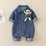 CozyDenim comfortabele en stijlvolle kinderjumpsuit – zachte, duurzame stof met perfecte pasvorm voor dagelijks gebruik en speelse avonturen.
