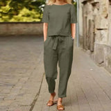 Tweedelige Set met Top en Enkelbroek