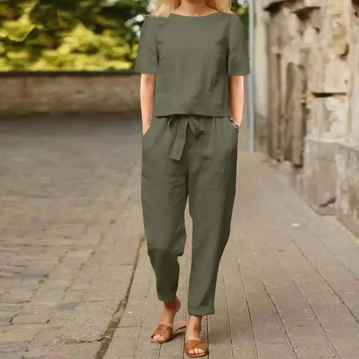 Tweedelige Set met Top en Enkelbroek