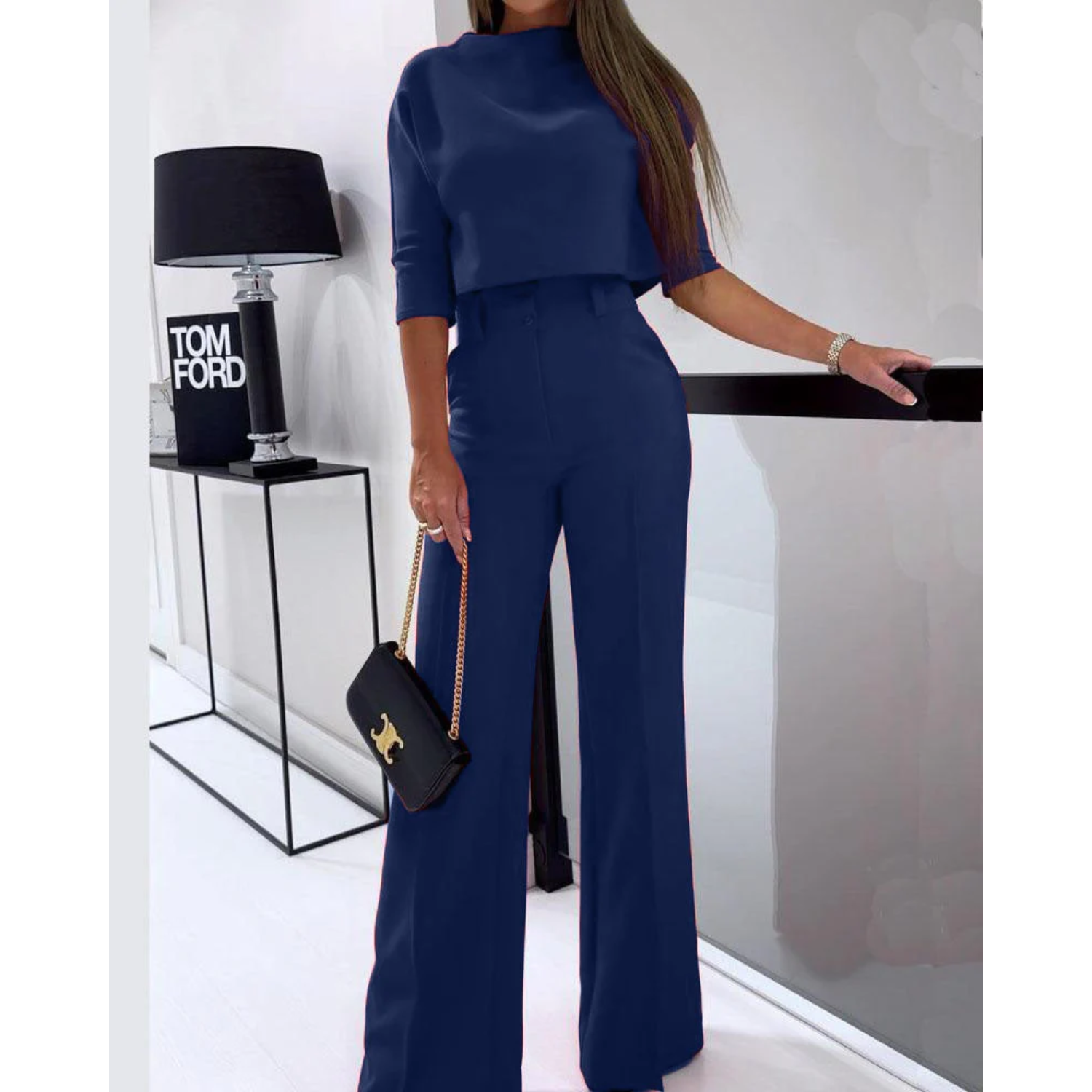 Tweedelige Set met Top en Wijde Broek