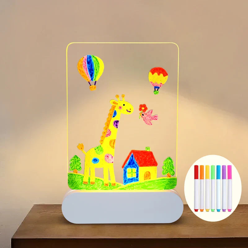 MagicSketch Montessori LED tekenbord – educatief speelgoed, herbruikbaar en stimuleert creativiteit, tekenen en fijne motoriek bij kinderen.