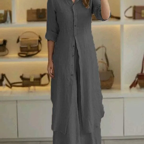 Maxi Blousejurk met Knoopsluiting